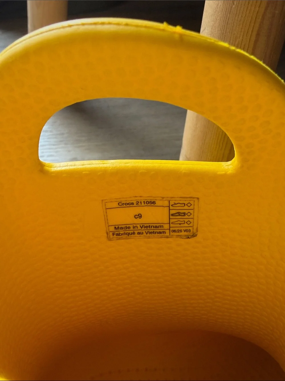 CROCS Kids Yellow Waterproof Rain Boots with Easy Grip Handles